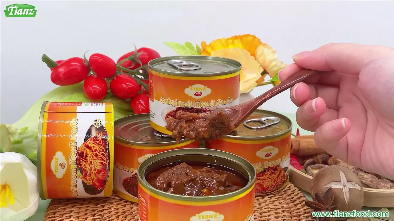Tianz Canned Mushrooms Meat Paste 180g