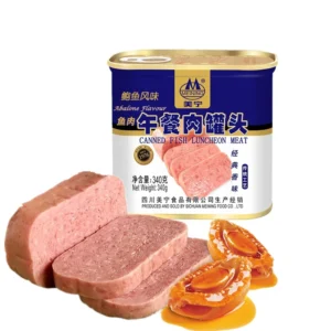 Emergency Reserve Food Picnic Outdoor Canned Fish Luncheon Meat Abalone Flavor Salt Meining 340g