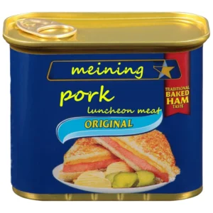 Factory Direct Delicious High Quality 340g Pork Luncheon Meat Canned with Salt for Picnics Camping Meining Brand