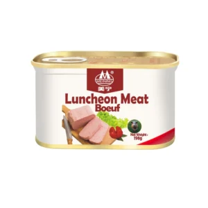 Factory Supply Superior Quality Made China 340g Beef Luncheon Meat Canned Sterilized Salt CN SIC 0.34kg