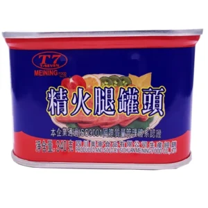 Hot Selling Meining Brand Canned Pork Luncheon Meat 340g Salt Preserved Ready to Eat