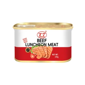 Meining Brand Chinese OEM High Quality Canned Corned Beef & Luncheon Meat 198g HACCP ISO QS Certified