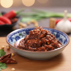 180g Canned Mushroom Meat Paste Seasoning Pork Mince With Bean Paste Ready to Eat Canned Food Haccp Long Shelf Life