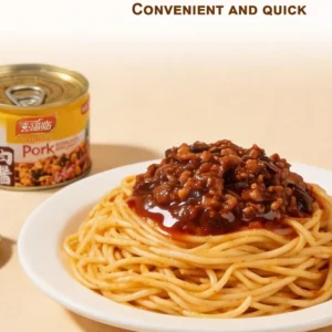 180g Canned Pork Mince with Bean Paste Mushroom Meat Sauce With Easy Open Lid Factory Direct Supply For Daily Meal