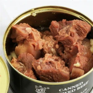 340g Canned Stewed Beef Salt Preserved Meat in Can