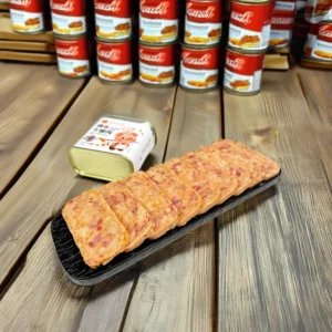 340g Spicy Salt-Preserved Chicken and Pork Flavored Lunch Meat Canned Meat Genre