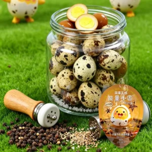 Braised Quail Eggs Individual Vacuum Pack High Protein Ready to Eat Snack Rich Savory Flavor