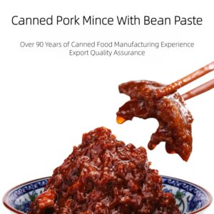 Canned Food 180g Canned Minced Pork with Shiitake Mushroom Bean Paste for Rice Noodle China Factory Direct Supply