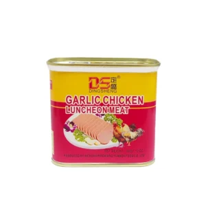Canned Garlic Chicken Luncheon Meat 340*24 Salt-Preserved Chicken Canned Meat