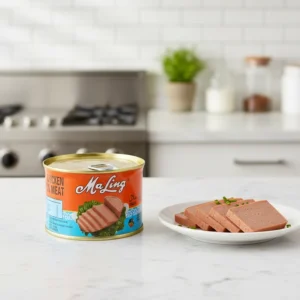 Canned Pork Luncheon Meat Halal Certificate Ready to Eat 397g*24 3 year Shelf Life