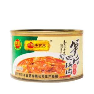 Canned Pork Meat Bamboo Shoots Canned Sliced Pork in Sichuan Style 198g Canned Food