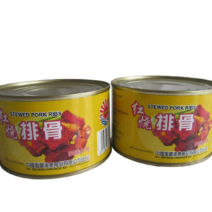 Canned Stewed Pork Ribs Salt-Preserved 397g Instant Meal for Camping Emergency OEM Packaging Available