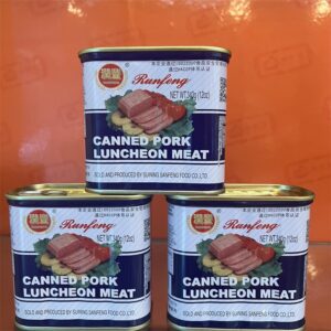 Custom Brand Taste Healthy Food Pork Meat Canned Luncheon Meat 340g