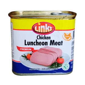 Halal Certified Ready to Eat 340g Canned Chicken Luncheon Meat Tin Packaging