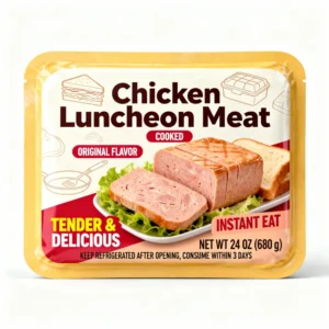 Heat Resistant Retort Pouch Custom Gravure Printed High Barrier Three Side Seal Bag Can Alternative for Chicken Luncheon Meat