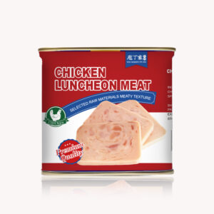 High Protein Chicken Luncheon Meat 340g Canned OEM Restaurant Outdoor Food Supply Breast Salt Fried Ready Eat Bulk