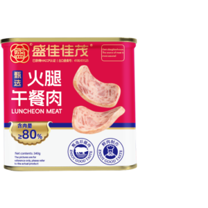 High Quality Spicy Pork Luncheon Meat Salt Preserved Survival Food in Tin Cans