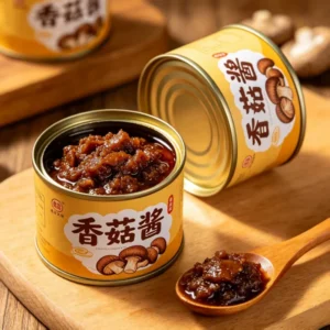 Multi Size Empty Tinplate Can for Shiitake Sauce Food Grade Easy Open End Airtight Storage Can for Sauce
