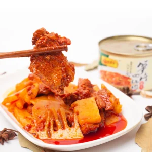 Pork Twice cooked Pork Canned Sliced Pork with Bamboo Shoots Canned Food 198g