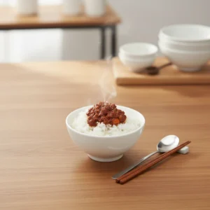 Premium Canned Minced Pork Savory Shiitake Mushroom Fermented Bean Paste Instant Food