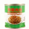 Secret Recipe Pickled Celery Shredded Pork Canned Food Ready-to-Eat Side Dish Manufacturer Direct Supply Support