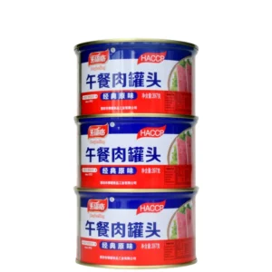 Sterilized Salt Preserved Canned Pork Luncheon Meat 397g 36 Months Shelf Life Ready Eat Restaurant Hotel Canteen